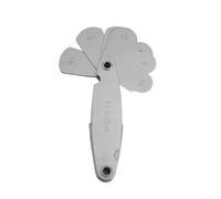 Yuanpgky Radius Gauge Set for Fillet and Convex/Concave Radius Measurement - Carbon Steel R-Template Measuring Tool with 16-Piece R7.5-15 mm & 14-Piece R15.5-25 mm(R7.5-15)