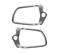 Yuanpgky Rear Derailleur Guard Rack for, Stainless Steel Derailleur Protector with 7mm Straight Diameter and 10.5mm Center Hole, 66mm For A-B Distance, Compatible(silver*2)