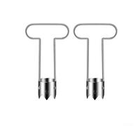 Yuanpgky Red Bell Pepper Corer, Stainless Steel Fruit Corer with Serrated for Efficient Core Removal from Fruits and Vegetables, Compact Kitchen Tool for Food(2pcs)