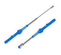 Yuanpgky Retractable Alignment Rods for Training Aids Swing Trainer with Non-Slip Grip Compatible with Indoor Practice Stainless Steel and Rubber Design 39.5-65cm(Blue)