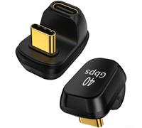 Yuanpgky Right Angle for usb4 Adapter 40Gbps 240W for Type C Port Right(B) | 40Gbps data transfer, 8K for video output, 240W fast charging, for usb4 compatible, seamless file sharing