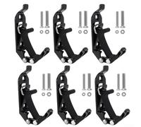 Yuanpgky Roof Rack Mount Kit with Metal Rubber Clamps for Shovels Axes Tools - Quick Release Tool Clip for Outdoor Camping Hiking Equipment Fixing,(6pcs)