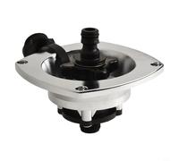 Yuanpgky RV Yacht Water Inlet Check Valve with Pressure Reducing Function, Freshwater City Water Connection for RV Accessories, 11.7x11.7x7.6cm, PP Material,(Style 2)