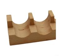 Yuanpgky Sandwiches and Hot Dogs Natural Wood Kitchen Accessory Ideal for Food Presentation Wooden Sushi Taco Holder Accompanied by 5 Slots Ideal for Tacos(double grid length)