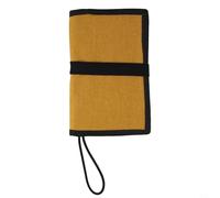 Yuanpgky Scuba Diving Wetnotes Book with 50-Page Refillable Waterproof Underwater Writing Paper, PP Material for Divers, Clear Exterior Pocket & Bungee Lanyard(Yellow)