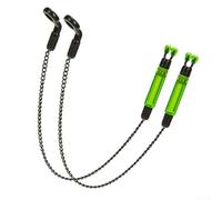 Yuanpgky Sensitive Fishing Alarm for Carp Tackle, Wireless Bite Indicator Bobbin with Glow-in-the-Dark 3.5cm x 5mm Signal Swing, ABS+Metal Night Fishing Attractant(green)