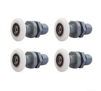 Yuanpgky Shower Door Rollers 4 Pack - Replacement Wheels for Glass Shower Enclosures with Adjustable Height, Smooth & Quiet Operation, Compatible with 19-27 mm Diameter(25mm)