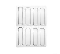 Yuanpgky Silicone Anti-Collision Door Stickers Transparent Wall Protection Pad for Cabinet Doors, Glass Desktops, Chairs and Furniture with Quiet Closing and Damage(35x10x2mm 8PCS)