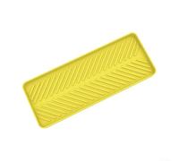 Yuanpgky Silicone Sink Organizer Tray with Efficient Drying Design and Sponge Holder for Kitchen and Bathroom Organization, 23x9cm Size in Multiple Colors(Yellow)