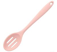Yuanpgky Silicone Slotted Spoon And Soup Spoon Set, Heat Resistant Kitchen Utensils With Non-Stick Face, Ergonomic Handle For Cooking, Slotted Spoons(Pink Colander)