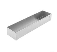 Yuanpgky Stainless Steel Cheesecake Baking Tray, Long Rectangular Cake Pan, Mousse Tiramisu With Removable Bottom, For Professional Baking 40.3x10x6.5cm(A)