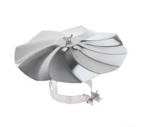 Yuanpgky Stainless Steel Chimney Rain Cap Flue Cowl Pipe Roof Vent Cover for 6 cm Diameter Stove Pipe or Chimney Tube, Weatherproof Design Rain, Snow, Dust
