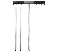 Yuanpgky Stainless Steel Soil Probe Rod, 32-48 Inch Adjustable for Locating Septic Tanks, Pipes and Underground Utilities, Multi-Function Landscaping Tool with
