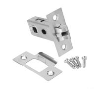 Yuanpgky Stainless Steel Tubular Mortice Latch for Internal Bathroom Privacy Door Lock Passage Latch with Reversible Design and Smooth Silent Operation for Home Office(45MM)
