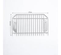 Yuanpgky Stainless Steel Wall Corner Drain for Roof and Floor, Side Outlet Gutter Component with Leaf Anti-Clogging Design, Compatible with Outdoor(M)