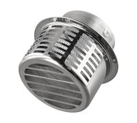 Yuanpgky Stainless Steel Water Heater Chimney Cap for Exterior Wall Air Outlet Pipe Exhaust, 304 Stainless Steel Vent with Insect & Rodent(110MM)