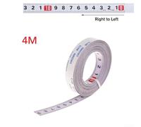 Yuanpgky Steel Measuring Tape for Miter Saw Track, T-Track & Router Table - Metric Scale Ruler 1/2/4m, 10mm Width, Left to Right or Right to Left, Compatible with(4M R-L)