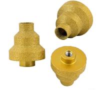 Yuanpgky Step Drill Bit 20-35-50mm Straight Flute Milling Cutter for Metal, Wood, Aluminum Sheets | Gold Tipped Hole Opener with Cutting For Edge | Compatible