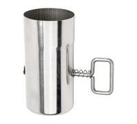 Yuanpgky Stove Pipe With Damper Stainless Steel Flue Extension,Hot Tents Straight Thickened Flue Extension Tube, For BBQ Use And Tent Heat Protection