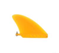 Yuanpgky Surf Fins for Air SUPs Long Board | Soft Center Fin | Compatible with Standard Longboard Fin Box | PVC Waterproof Design | 18.7 x 14.2 cm,(yellow)