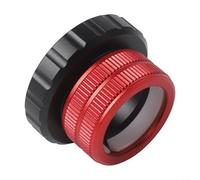 Yuanpgky Telescope Coaxial Adapter M42/M48/2 to 1.25" Quick Coupling for Eyepiece Photography, Aluminum Alloy Lightweight Connector with PETF Inner For Ring, Red(M42-1.25 inch)