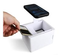 Yuanpgky Trading Card Scan Box, for Standard Size Cards, ABS Card Scanner Stand Compatible with Popular Apps, Compact 18.2×9×18.2 cm