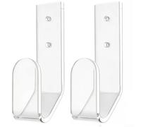 Yuanpgky Transparent Acrylic Wall Mount Championship Belt Display Rack, Sleek Wrestling Holder Shelf for Adult or Child Belts for Home Gym Decor(2 pcs)