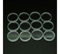 Yuanpgky Transparent Plastic Coin Holder Capsules for Coin Collecting and Storage, 27mm Inner Diameter with 18/23/28/33/38mm For Ring Gasket Sizes, 10-Piece or(10pcs)