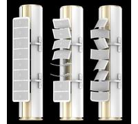 Yuanpgky Vertical Air Conditioner Wind Deflector for Round Cabinet Units, Adjustable 8-Way Airflow Direction, ABS Material, No-Trace Installation,(Negative ion)