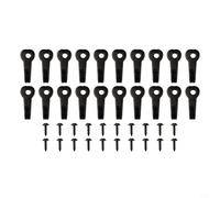 Yuanpgky Vintage Heart-Shaped Iron Wall Mounted Coat Hook with Antique Black Finish for Hallway, Living Room and Bathroom Organization - 20 Pack