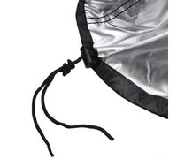Yuanpgky Waterproof 210D Oxford Cloth Billiard Pool Table Cover with Drawstring for 8ft and 9ft Outdoor Tables, Black and Silver(215x125x14CM)
