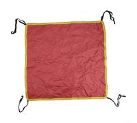 Yuanpgky Waterproof Tent Tarp Cover with Silver Coating for Sun and Rain Protection, Oxford Cloth Material with Elastic Belt Hook, Fits Outdoor Camping Tents 56x56cm to(Red)(56 * 56cm)