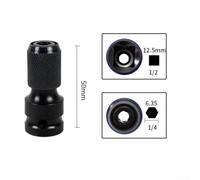 Yuanpgky Wings Nut Driver Electric Wrench Adapter with 1/2 Inch Square Socket and Hex Shank, Made of High-Strength Alloy Steel for Hurricane Shutters, Christmas Lights,