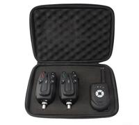 Yuanpgky Wireless Digital Carp Fishing Bite Alarm Set with 3 Transmitters and 1 Receiver, Adjustable Sensitivity Volume Tone, LED Flash & Sound, Rainproof for(1+2 alarm)