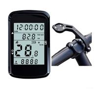 Yuanpgky Wireless GPS Computer with 2.4" LCD Display, Backlight Always-On, 28-Hour Battery Life, Compatible with Cycling Speedometer and Odometer for Outdoor(computer+extension)