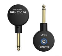 Yuanpgky Wireless Guitar System, Guitar Wireless Transmitter Receiver, Rechargeable Digital Guitar System, Cordless Electric Guitar Cable Bass Leads