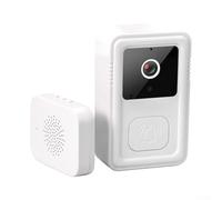 Yuanpgky Wireless Video Doorbell for KEMENT with Camera and Two-Way Intercom, Voice Change Feature, 150m Range for Home Security(white)