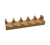 Yuanpgky Wooden Sushi Taco Natural Featuring 5 Slots for Tacos Accessory and Hot Dogs Holder Wood for Sandwiches Perfect Kitchen Food Presentation(5 grid U-shaped)
