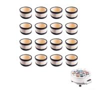 Yuanpgky Wool Ring Replacement Parts for Billiard Ball Cleaning Machine, 16pcs for American Pool or 22pcs for Snooker, Soft Fiber Polisher Accessory(USBilliard (16pcs))
