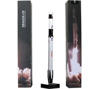 yuanpulalala SpaceX Falcon 9 Dragon+F9 Starship Heavy Falcon Metal Diecast Rocket Model Simulation Static Desktop Display (Dragon F9)