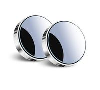 YUANQI 2 Pcs Blind Spot Mirrors,360 Degree Rotating with Vacuum Suction Cup,Waterproof HD Crystal Glass Blindspot Mirrors for Skoda Fabia Schrägheck 4 (IV) I 2021-2024,Silver