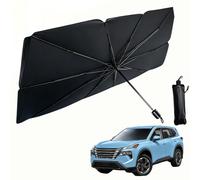 YUANQI Car Umbrella Shade for Windshield for Leapmotor Lafa 5 2025-,Windshield Sun Shade,Retractable Umbrella, Blocks UV Rays and Heat,Cool Interior,with Storage Bag, 140 X 80cm