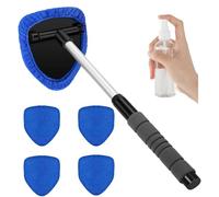 YUANQI Car Windscreen Cleaner, 4 Reusable and Washable Microfiber Pads, Windshield Cleaning Wand Tool with Telescopic and Extendable for Opel Astra Schrägheck K B16 I 2015-2021
