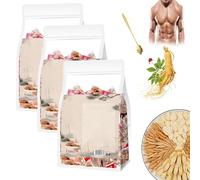 Yuanqi Four Treasures Tea, Ginseng Four Treasures Tea for Men, Chinese Kidney Care Tea (3bag)