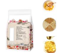 Yuanqi Four Treasures Tea, Ginseng Four Treasures Tea for Men, Chinese Kidney Care Tea, Herbal Nourishing Tea for Men, 10 Packs/Bag (1 Box)