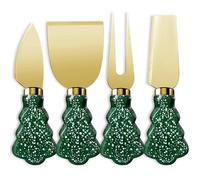 YUANQIAN Charcuterie Board Accessories Spreader Knife Set Cheese Butter with Wooden Handles Mini Serving Tongs Spoons Forks Toothpick Flags for Party Wedding Christmas (SDE-12)