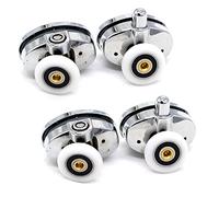 YUANQIAN New Set of 4 New Oval Singel Wheel Shower Door Rollers 23mm