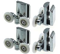 YUANQIAN Stainless Steel Shower Door Wheels 23mm Shower Door Rollers Bottom 4pcs