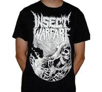 YUANROU Insect Warfare Nuclear Assault Popularity Young Fashionable Pop Culture Distressed T-Shirt Black S