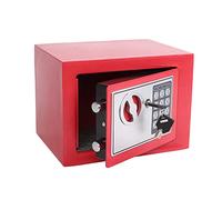Yuanshikj Electronic Deluxe Digital Security Safe Box Key Keypad Lock Home Office Hotel Business Jewelry Gun Cash Use Storage money (RED)